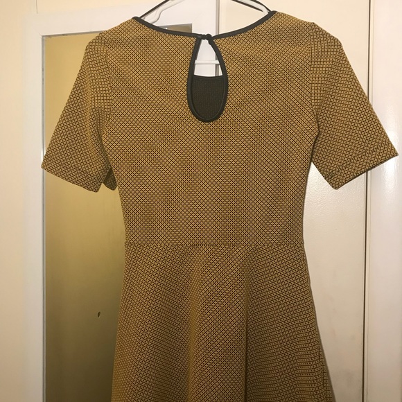 Mustard Yellow Mini Dress - Picture 2 of 4